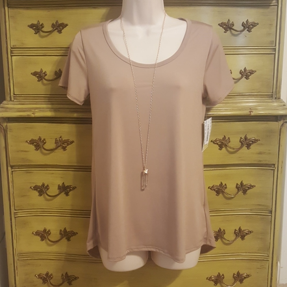 LuLaRoe Nude Tan Classic Tee Size XXX FITS 2-8